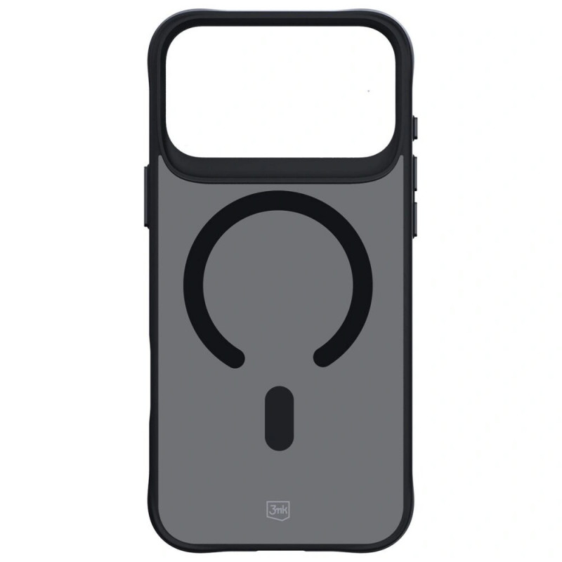 3MK Smoke MagCase Hülle für Apple iPhone 17 Pro Max, Schwarz halbtransparent
