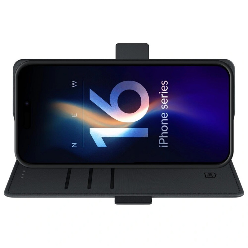 3MK Wallet Case für Apple iPhone 17, Schwarz