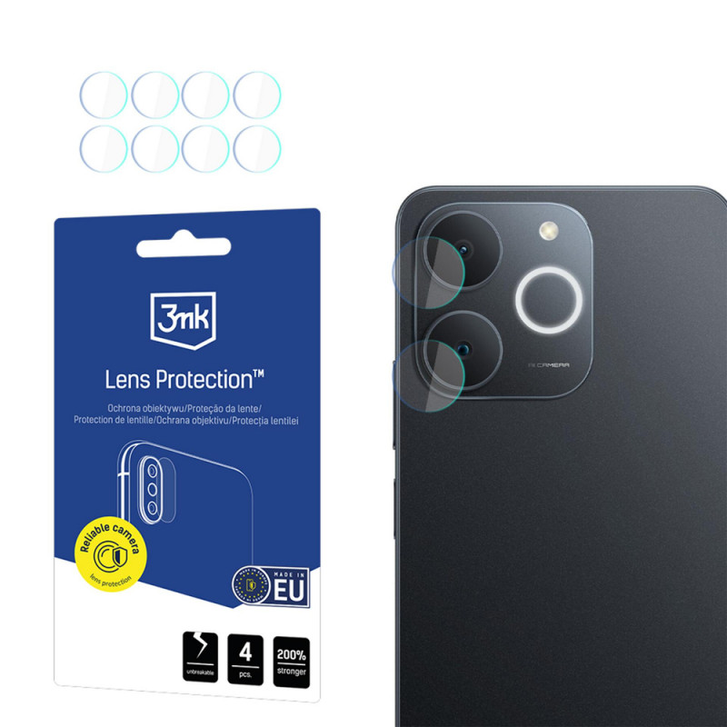 3MK Lens Protection Kameraobjektivschutz für Realme Note 70T (4 Stk.)