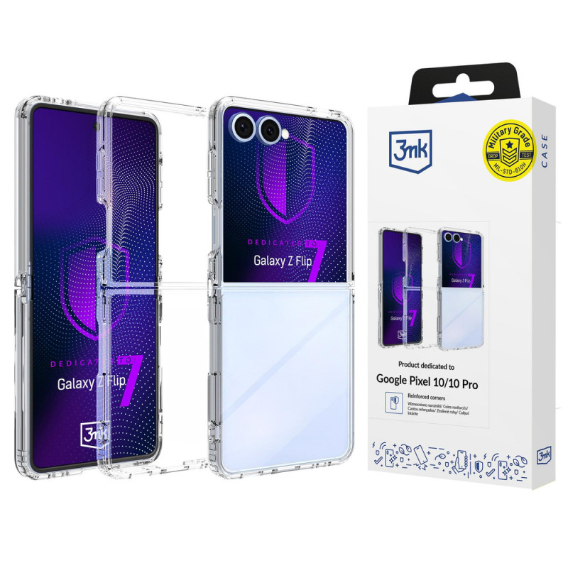 3MK Armor Case für Samsung Galaxy Z Flip7, Transparent