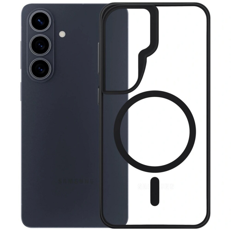 3mk Satin Armor MagCase Samsung Galaxy S26 Schutzhülle, transparent schwarz