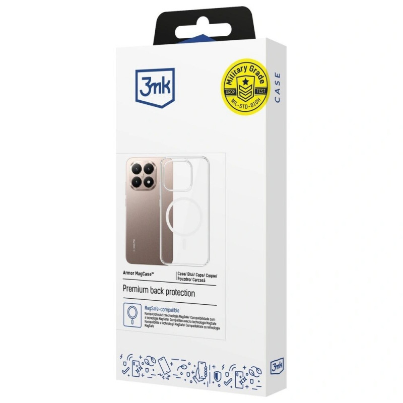 3MK Armor MagCase Xiaomi 15T 5G Smartphone-Hülle, transparent