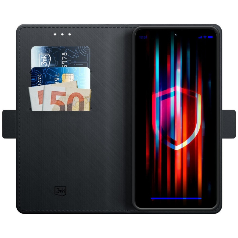 3MK Wallet Case OnePlus 15 5G Smartphone-Hülle, schwarz