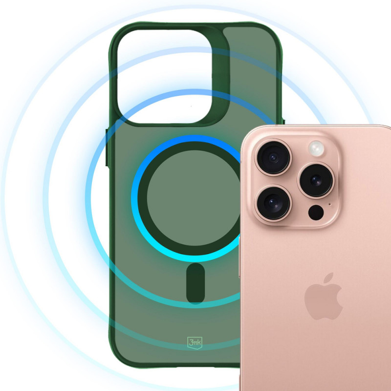 3MK Smoke MagCase für Apple iPhone 16 Pro Max, grün