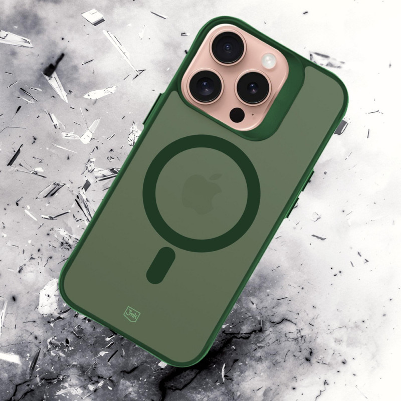3MK Smoke MagCase für Apple iPhone 16 Pro Max, grün