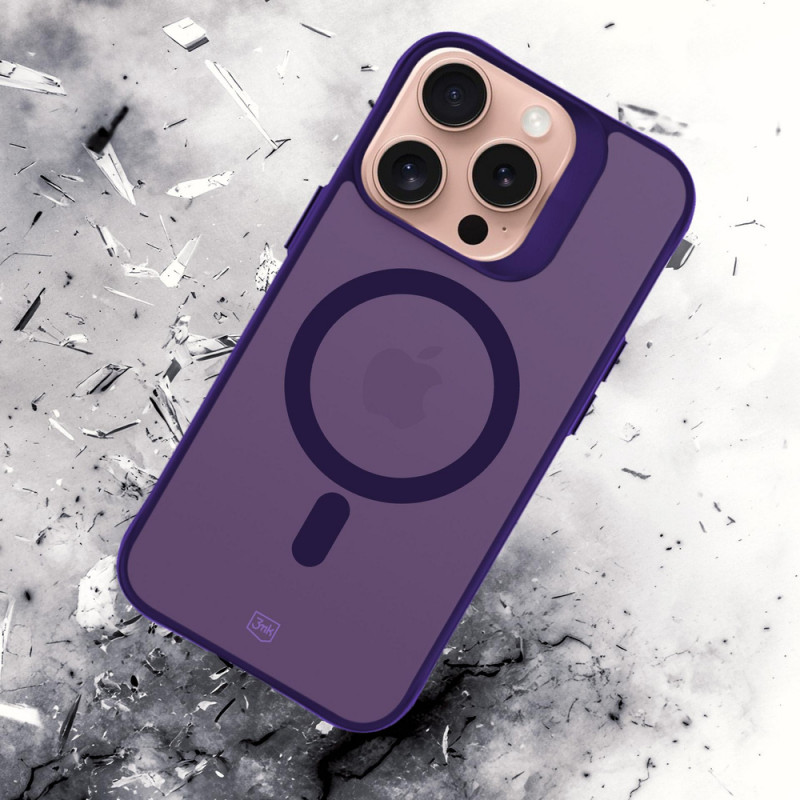 3MK Smoke MagCase für Apple iPhone 16 Pro Max, lila