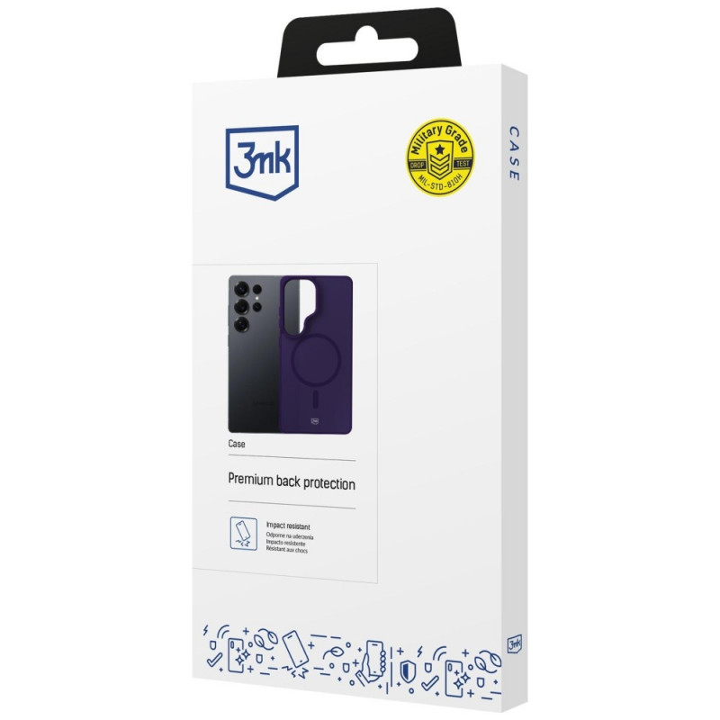 3MK Smoke MagCase für Samsung Galaxy S25 Ultra, lila