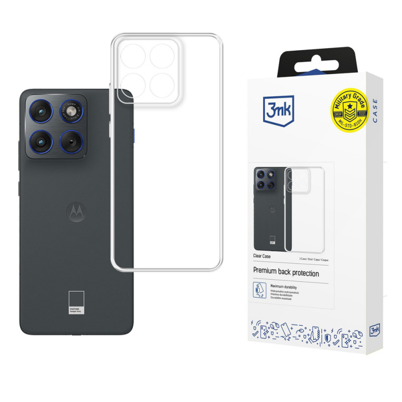 3MK Clear Case Motorola Edge 70 Smartphone-Hülle, transparent
