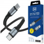 3MK Hyper Cable N-SERIES USB-C-auf-USB-C-Kabel, 1,5 m, 100 W, Schwarz