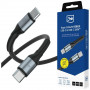 3MK Hyper Cable N-SERIES USB-C-auf-USB-C-Kabel, 3 m, 100 W, Schwarz