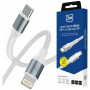 3MK Hyper Cable N-SERIES USB-C-auf-Lightning-Kabel, 2 m, 27 W, Weiß