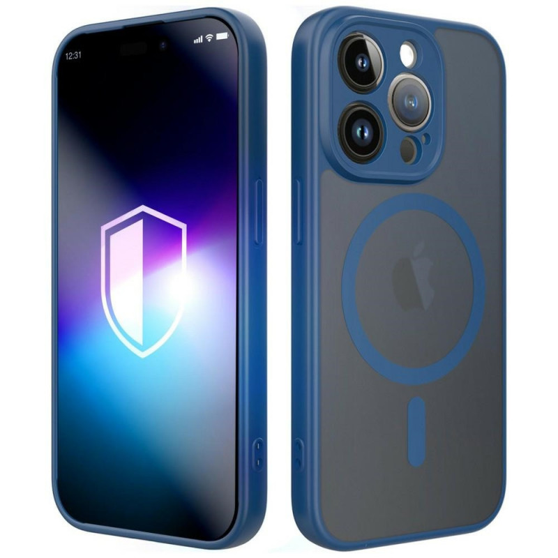 3MK Misty MagCase Hülle für Apple iPhone 15 Pro, blau