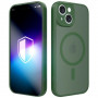 3MK Misty MagCase Hülle für Apple iPhone 15, grün