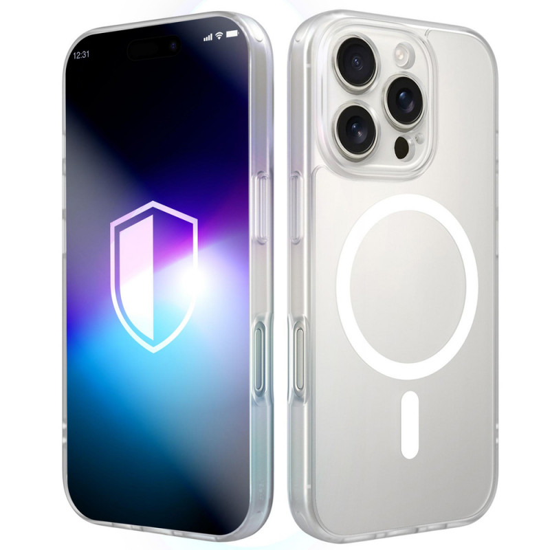 3MK Misty MagCase Apple iPhone 16 Pro Max Smartphone-Hülle, MagSafe-kompatibel, weiß