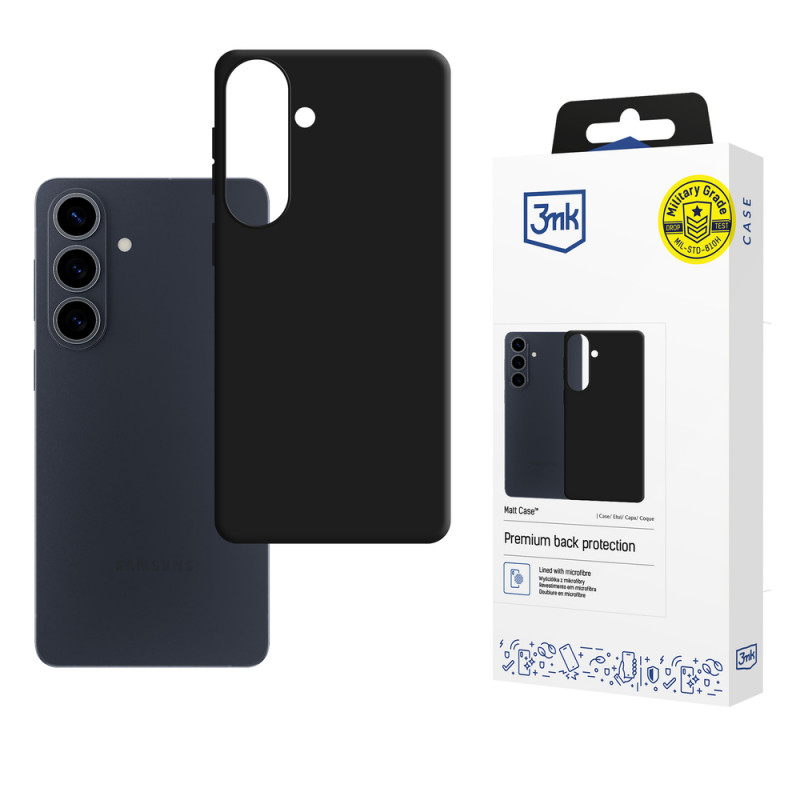 3MK Matt Case Samsung Galaxy S26 FE, schwarz