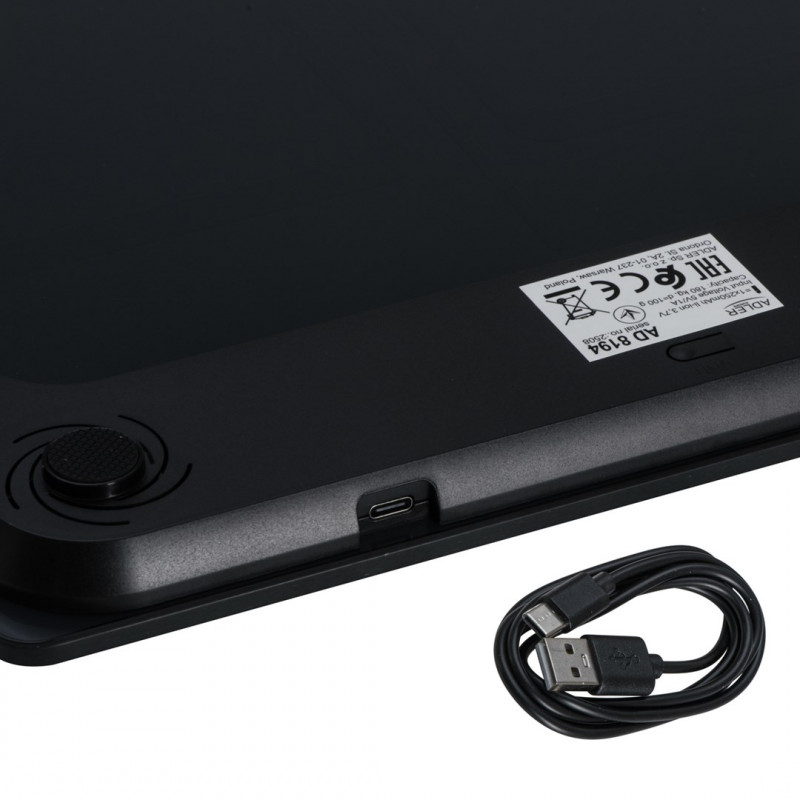 Adler AD 8194b Personenwaage, schwarz