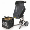Wuber W94205 Elektrischer Messerhäcksler für Äste, 2500 W, 45 L