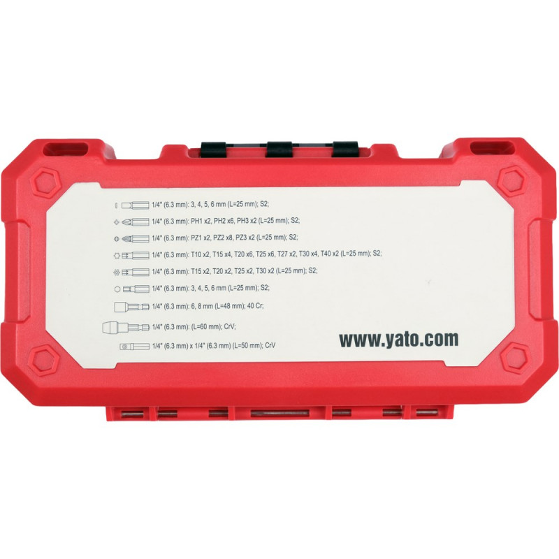 YATO Schlagschrauber-Bit-Set 68 Stk. YT-78077
