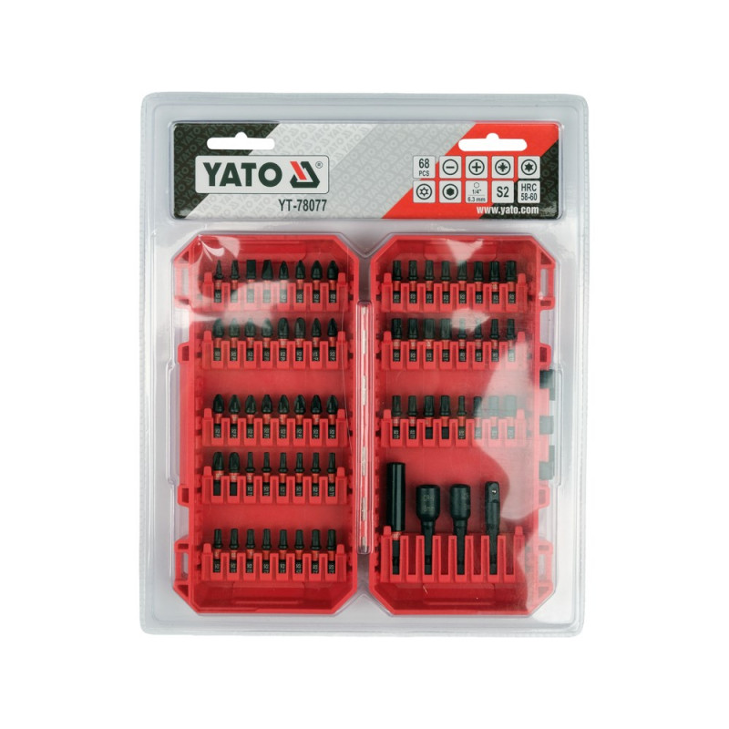 YATO Schlagschrauber-Bit-Set 68 Stk. YT-78077