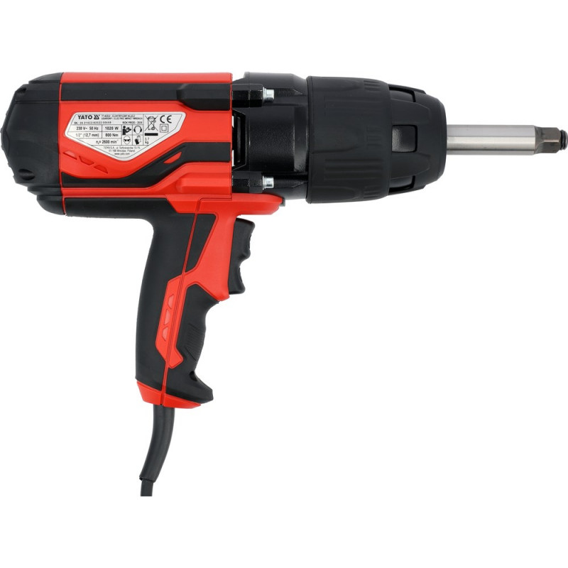 YATO Elektrischer Schlagschrauber 1/2" 1020 W / 800 Nm YT-82022