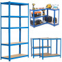 Extralink Metallregal 180x90x40, Blau