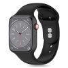 Tech-Protect Silikonarmband für Apple Watch 4/5/6/7/8/9/SE und Ultra 1/2 (42/44/45/49 mm), Schwarz