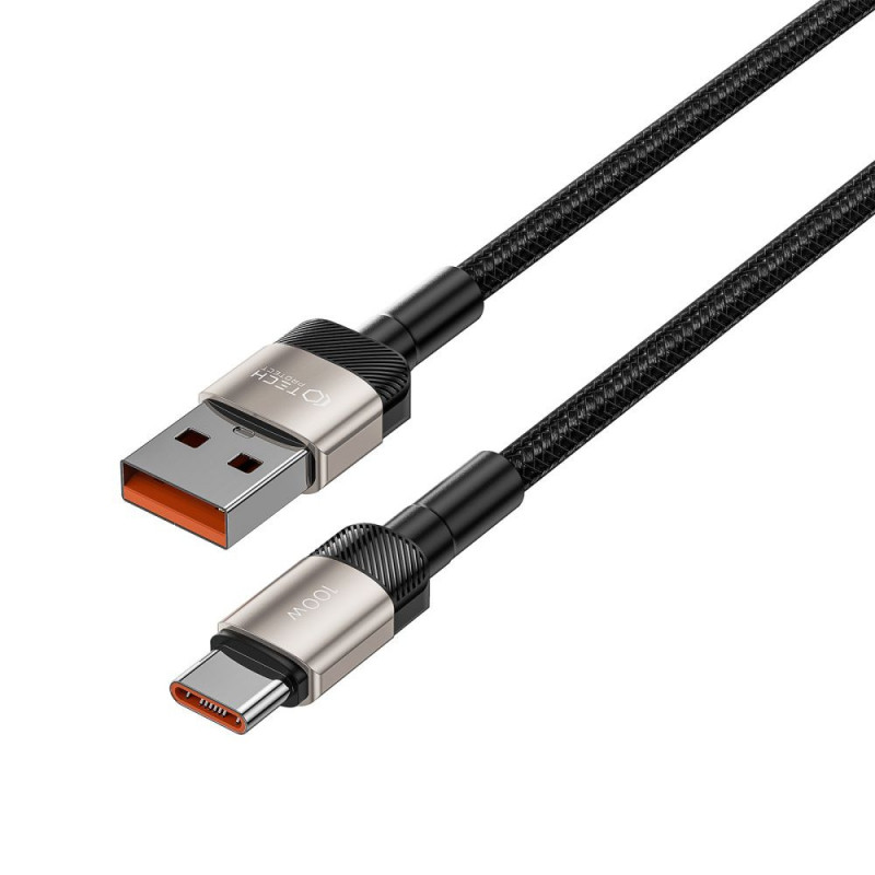 Tech-Protect UltraBoost Evo Kabel USB-A / USB-C 100W 5A 200cm Titanium