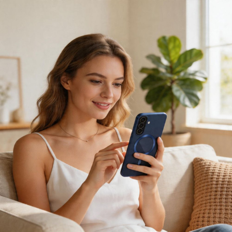 Tech-Protect MagFlex MagSafe Samsung Galaxy A57 5G Hülle, Navy Blue