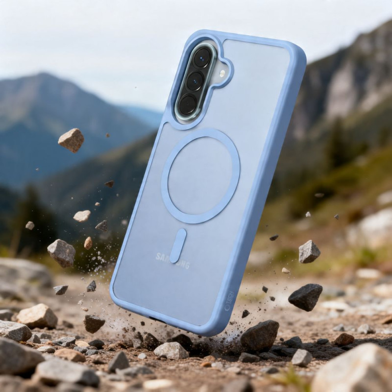 Tech-Protect Magmat MagSafe Hülle für Samsung Galaxy A57 5G, Matte Icyblue