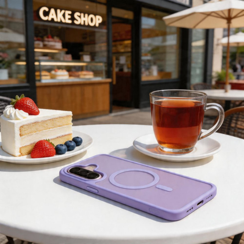 Tech-Protect Magmat MagSafe Hülle für Samsung Galaxy A57 5G, mattes Lilac