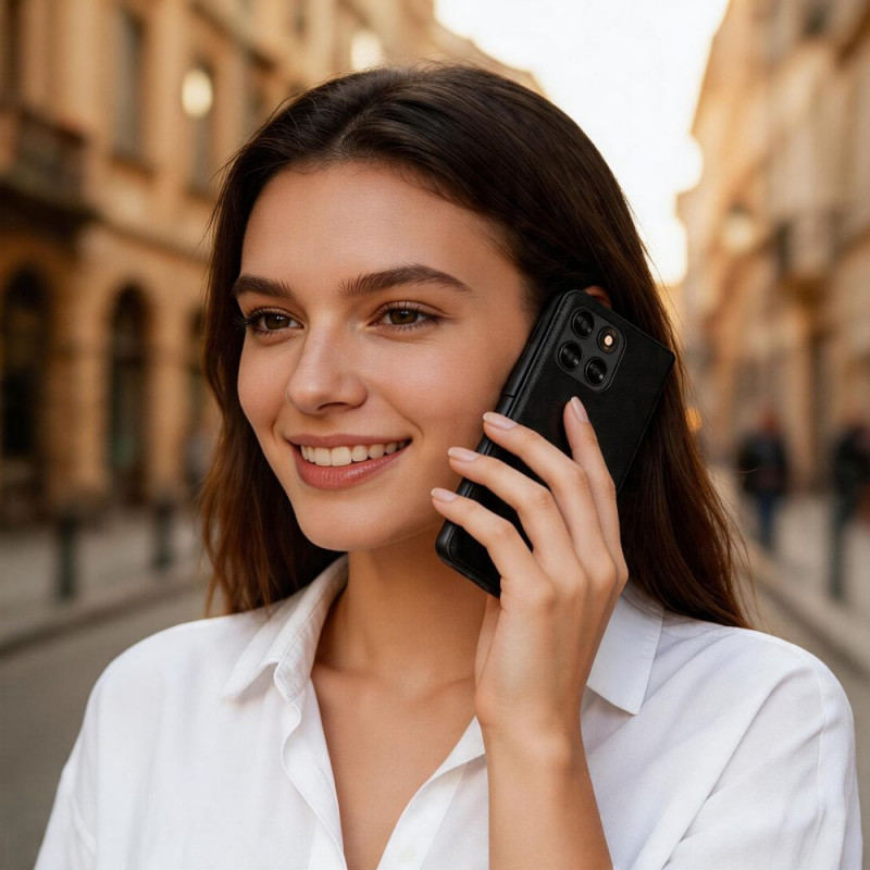 Tech-Protect Wallet Motorola Moto G67 / G77 Hülle, Schwarz
