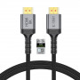 Tech-Protect UltraBoost HDMI-2.1-Kabel THP5553, 4K 120Hz, 8K 60Hz, 100 cm, Schwarz