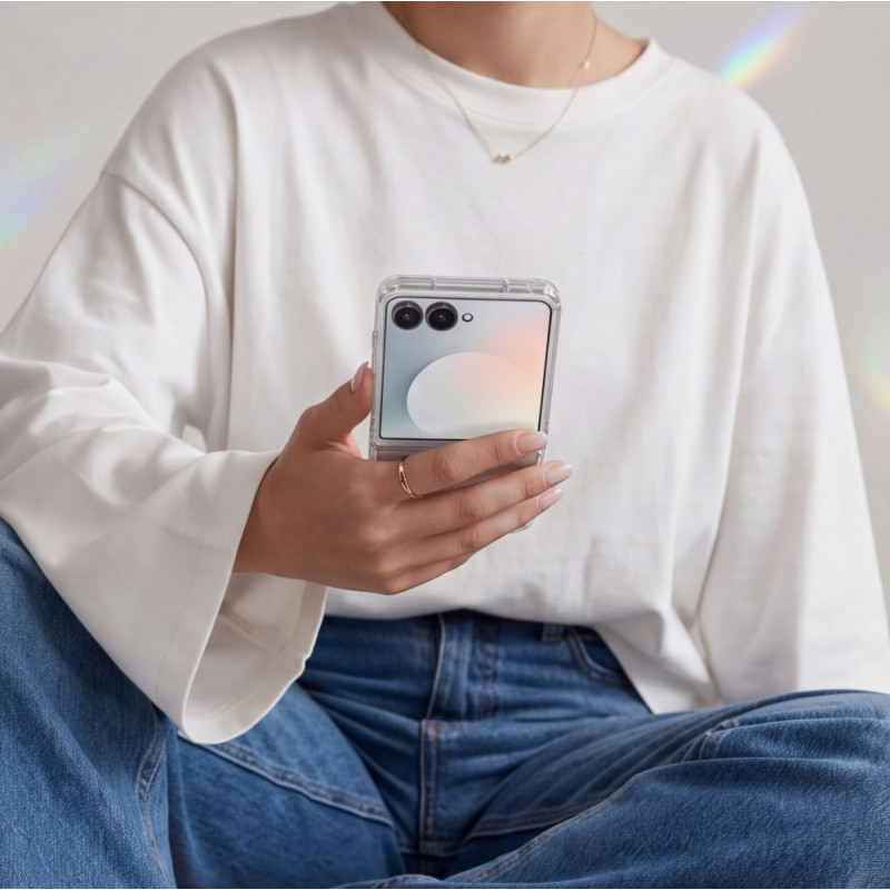 Tech-Protect FlexAir Hybrid Hülle für Samsung Galaxy Z Flip 8, transparent