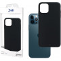 3MK Matt Case Apple iPhone 12/12 Pro Smartphone-Hülle, schwarz