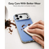 ESR Leder-Kickstand-MagSafe-Hülle für Apple iPhone 17 Pro / 18 Pro, Hellblau