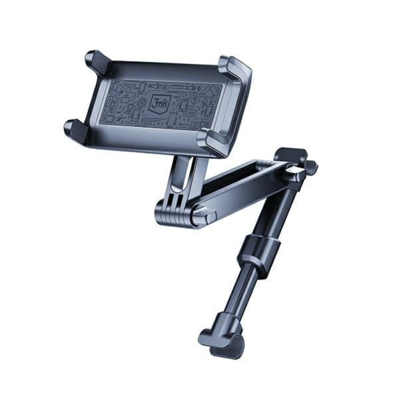 3MK Single Headrest Holder Kfz-Halterung für Handys und Tablets 4.7"-12.9", Schwarz