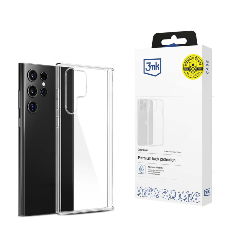 3MK Clear Case für Samsung Galaxy S24 Ultra, Transparent