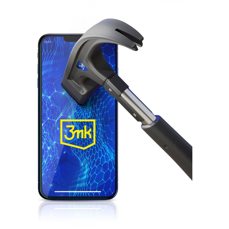 3MK HardGlass Max Lite Displayschutzfolie aus gehärtetem Glas für Samsung Galaxy M15 5G, Schwarz