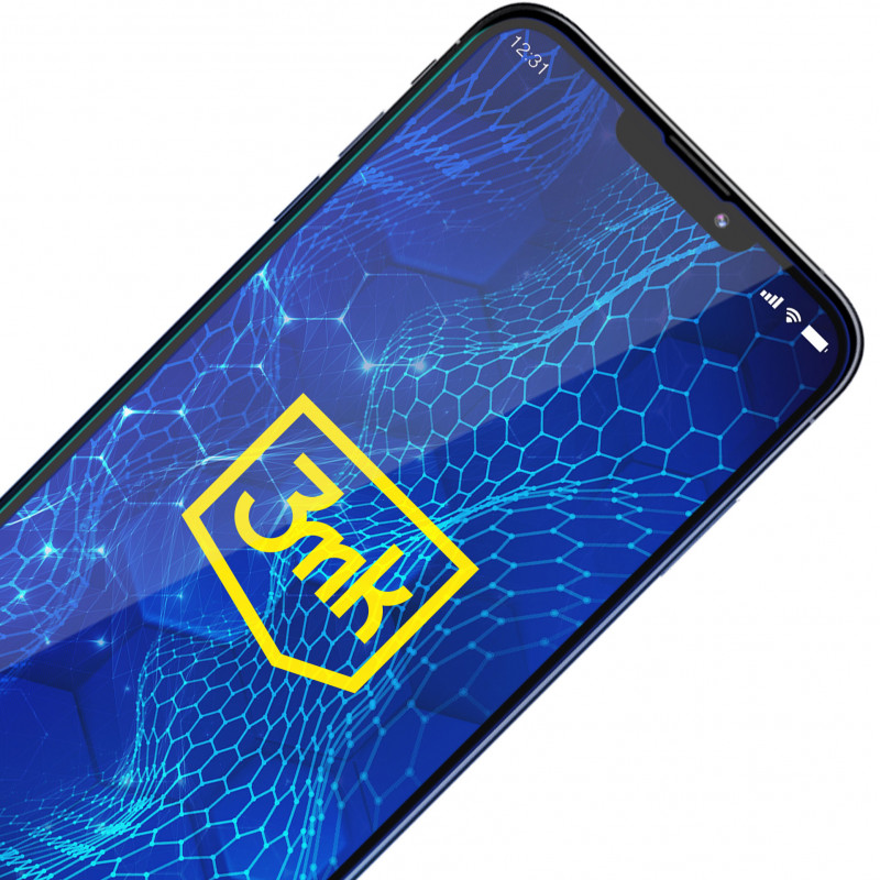 3MK HardGlass Max Lite Displayschutzfolie aus gehärtetem Glas für Samsung Galaxy M15 5G, Schwarz