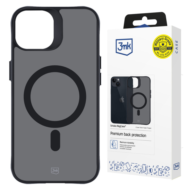 3MK Smoke MagCase mit MagSafe für Apple iPhone 14 Plus, halbtransparent (156062-0)