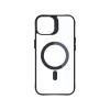 3MK Satin Armor MagCase mit MagSafe für Apple iPhone 13 / 14, transparent mit schwarzem Rahmen (156075-0)