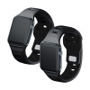 3mk Silikon-Armband für Apple Watch 38/40/41 mm, schwarz