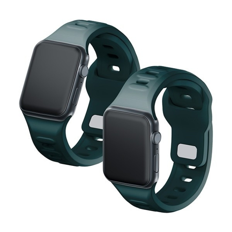 3mk Silikon-Armband für Apple Watch 38/40/41 mm, evergreen