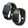 3mk Silikon-Armband für Apple Watch 38/40/41 mm, dunkelgrün