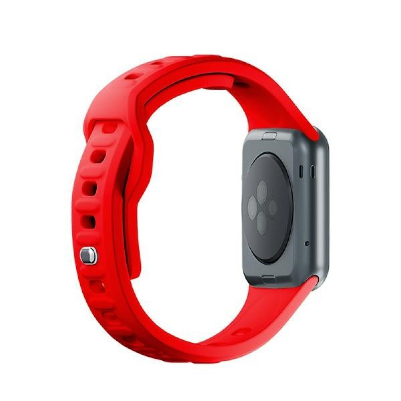 3mk Silikon-Armband für Apple Watch 38/40/41 mm, rot