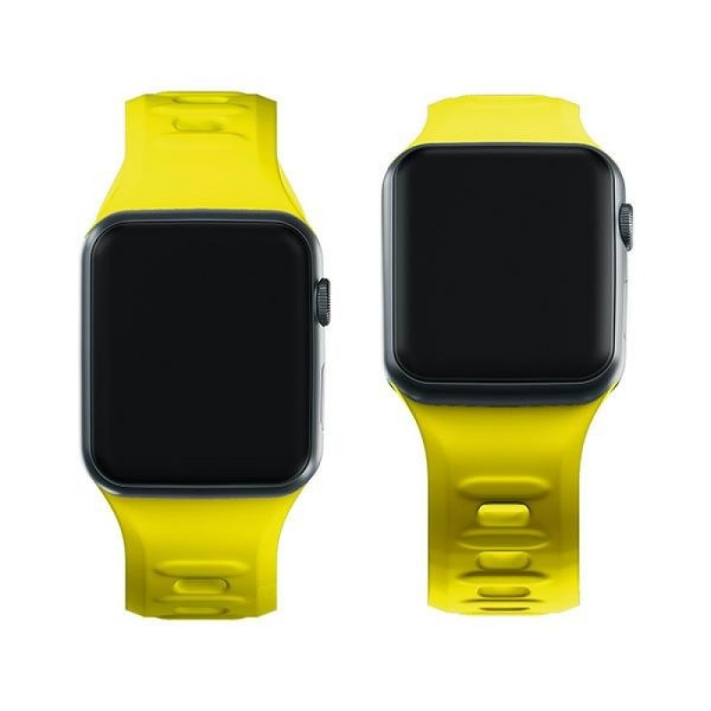 3mk Silikon-Armband für Apple Watch 38/40/41 mm, gelb