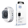 3MK Silikonarmband für Apple Watch 4/5/6/7/8/9/SE/Ultra, 42/44/45/49 mm, weiß