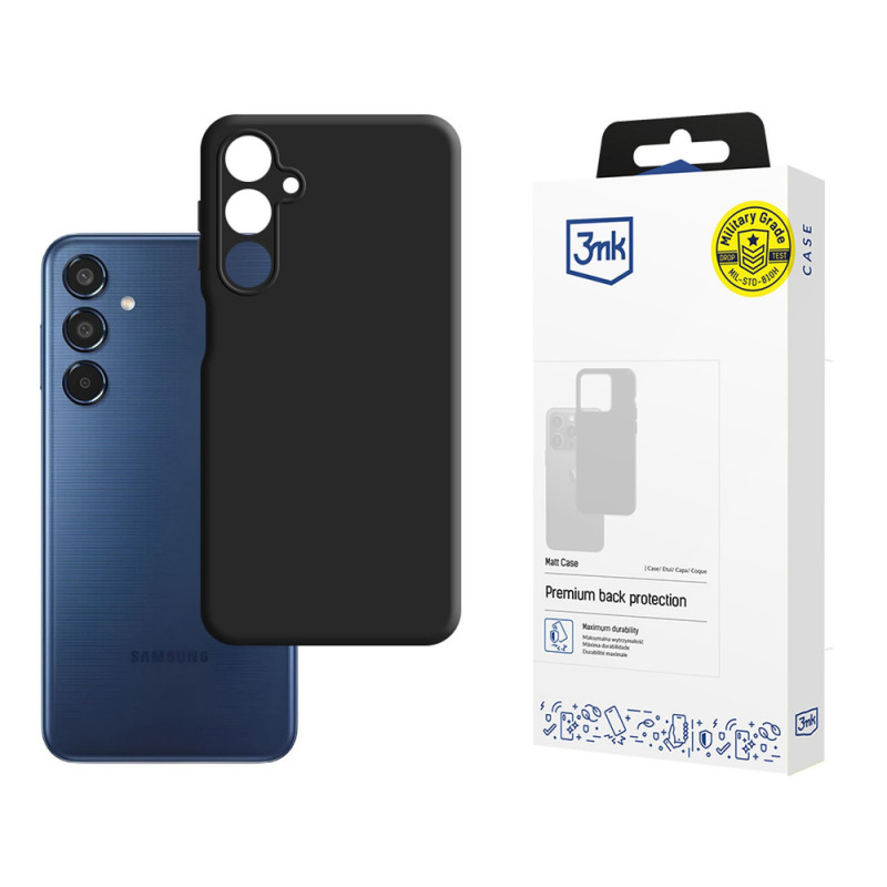 3MK Matt Case Samsung Galaxy M35 5G, schwarz