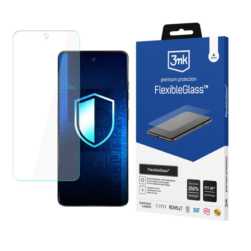 3MK FlexibleGlass Motorola Moto G24 / G24 Power Hybridglas Displayschutzfolie
