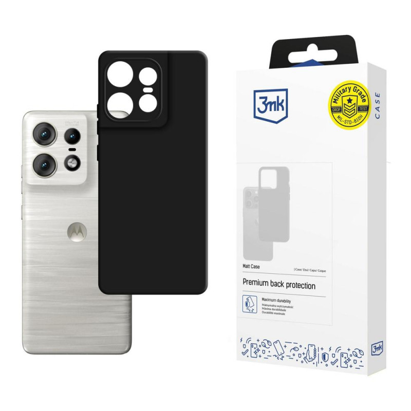 3MK Matt Case Motorola Edge 50 Pro, schwarz